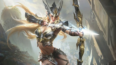 Богиня-лучница 4k