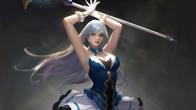 Девушка с мечом 4k