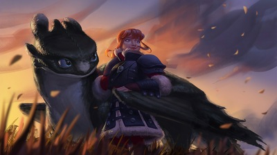 Иккинг и Астрид 4k