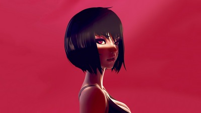 Коротышка с черными волосами