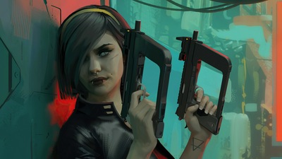 Антиутопическая девушка-мафиози 4k