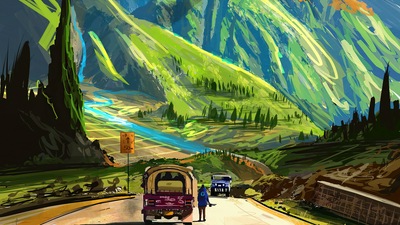 Путешествие в Новый город 4k