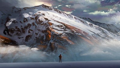 Проезжая через горы 4k