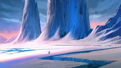 Ледяная башня 4k