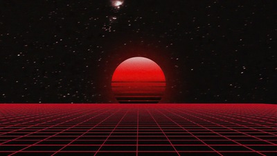 Сетка абстрактного Cgi Sunset 4k