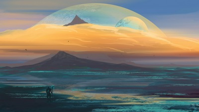 Космический человек 4k