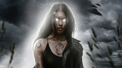 Волшебная Девушка Ворона 4k