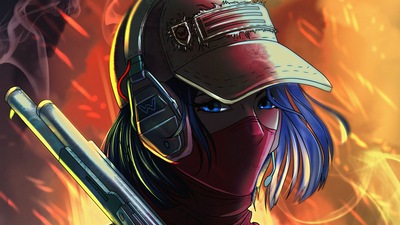 Крутая девушка-Охотница за головами с пистолетом 5k