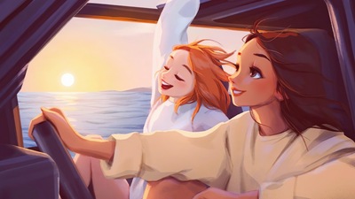 Рассвет над океаном Lo Fi Girls 5k
