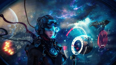 Cosmos Scifi Girl 5k