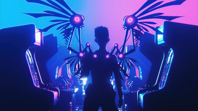 Механические крылья 4k