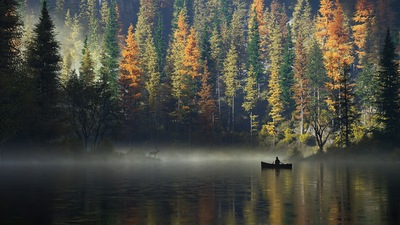 Спокойное утро, Лодочник