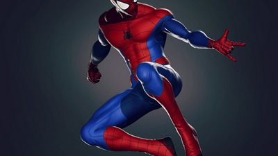 Цифровое искусство Человека-паука