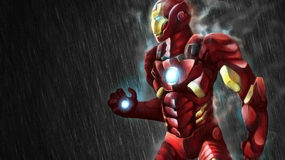 художественное произведение Железного человека в формате 4k