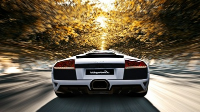 Размытие движения Lamborghini