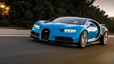 Размытие движения Bugatti Chiron