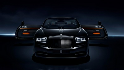 Черный значок Rolls Royce Dawn