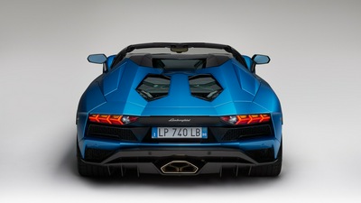 Lamborghini Aventador Superveloce Roadster 2017 сзади