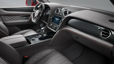 Интерьер Bentley Bentayga V8 2018 года выпуска