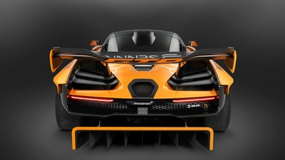 Концепт McLaren Senna GTR 2018 сзади 4k