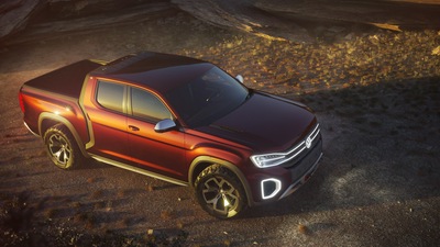 Концепт пикапа Volkswagen Atlas Tanoak 2018 Вид сверху