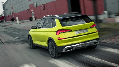 Skoda Vision X сзади 2018