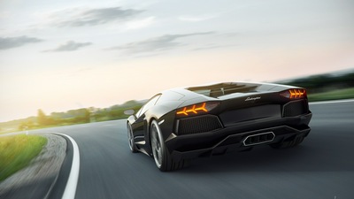 Lamborghini 8k сзади