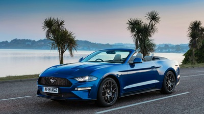 Ford Mustang EcoBoost кабриолет 2018 4k