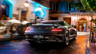 Mercedes SLS CGI отфотошоплен