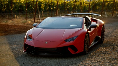 Lamborghini Huracan Perfomante Spyder 2018 4k