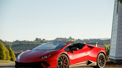 Lamborghini Huracan Perfomante Spyder 4k