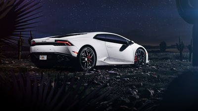 Lamborghini Huracan CGI сзади