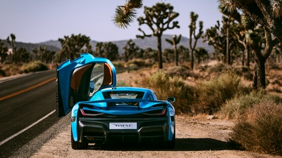 Rimac C Two California Edition 2018 Вид сзади