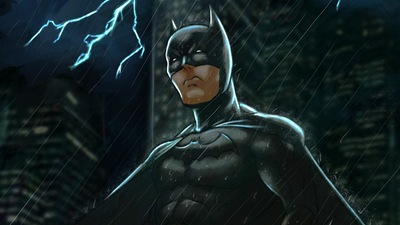 Бэтмен над искусством Готэма