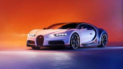 Двухцветный Bugatti Chiron 4K