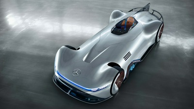 Mercedes Benz Vision EQ Серебряная стрела 2018 4k