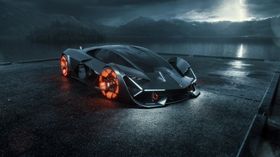 Цифровое искусство Lamborghini Terzo Millennio 2019