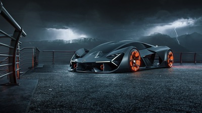 Цифровое искусство Lamborghini Terzo Millennio 2019