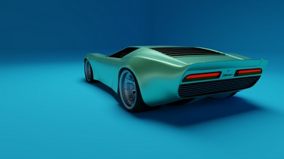 Lamborghini Miura сзади