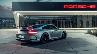 Porsche Gt3 4k сзади