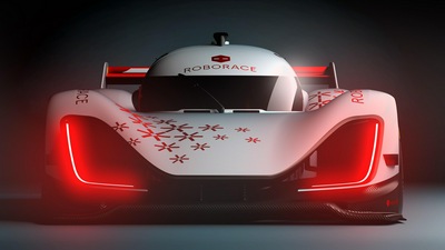 Белый спортивный автомобиль