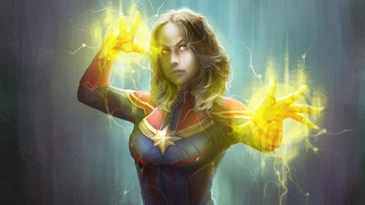 Фан-арт Капитана Марвела