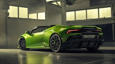 2019 Lamborghini Huracan Evo Spyder Вид сзади