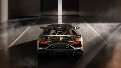 Lamborghini Aventador SVJ Roadster 2019 сзади