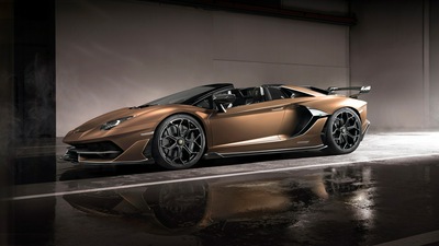 Lamborghini Aventador SVJ Roadster 2019 Вид сбоку