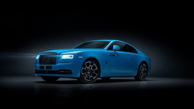 Черный значок Rolls Royce Wraith 2019