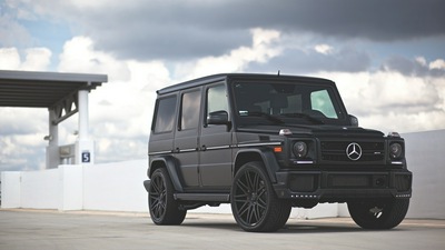 Mercedes Benz G Class G63 Черный 4k