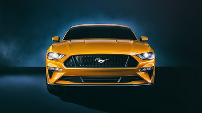 Ford Mustang GT Передний 4k