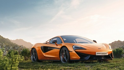 Желтый Mclaren 4k