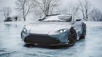 Ледяной Aston Martin Vantage